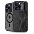 Black Marble iPhone 15 Pro Max Kickstand Case